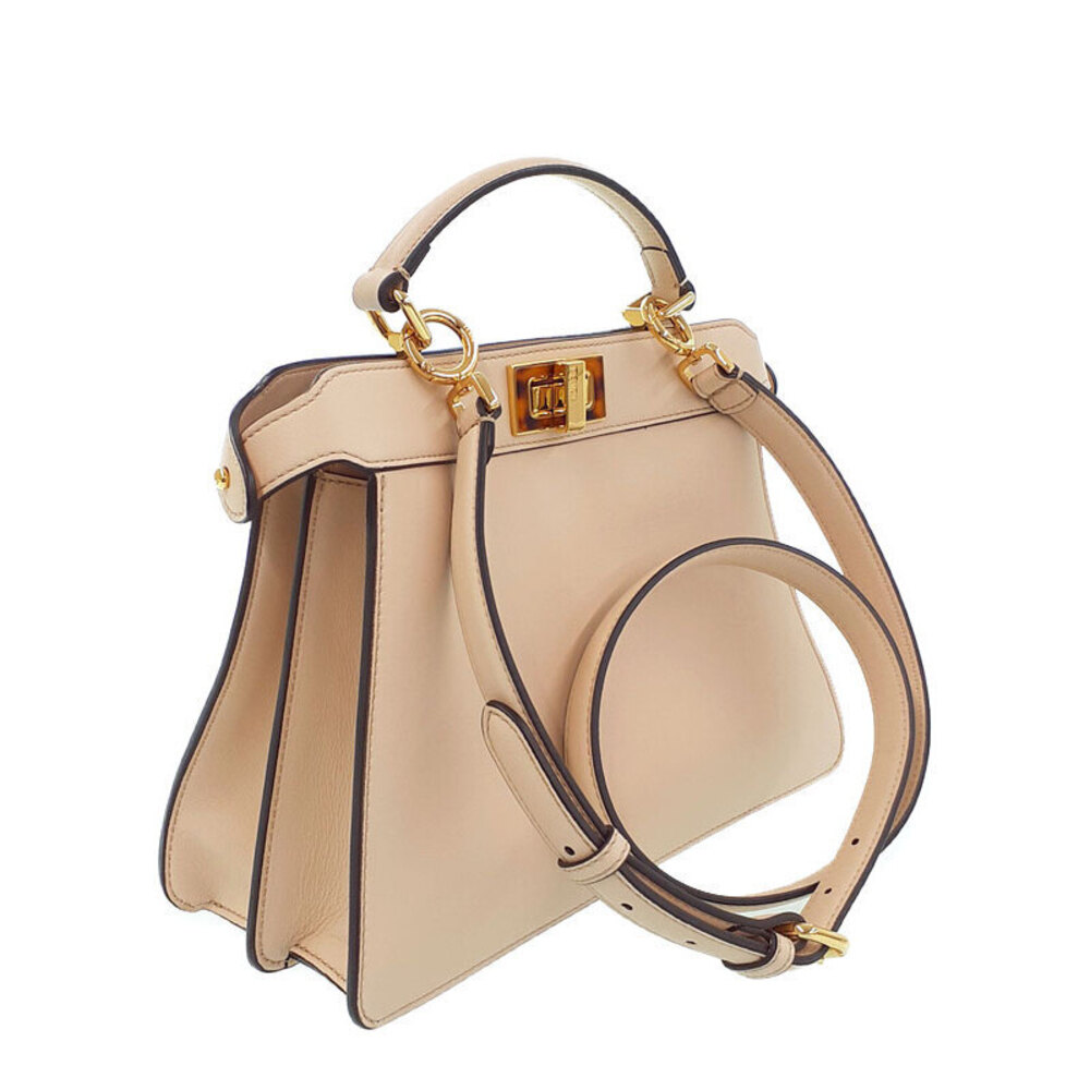 Fendi Shoulder Leather See You Peekaboo Bag I